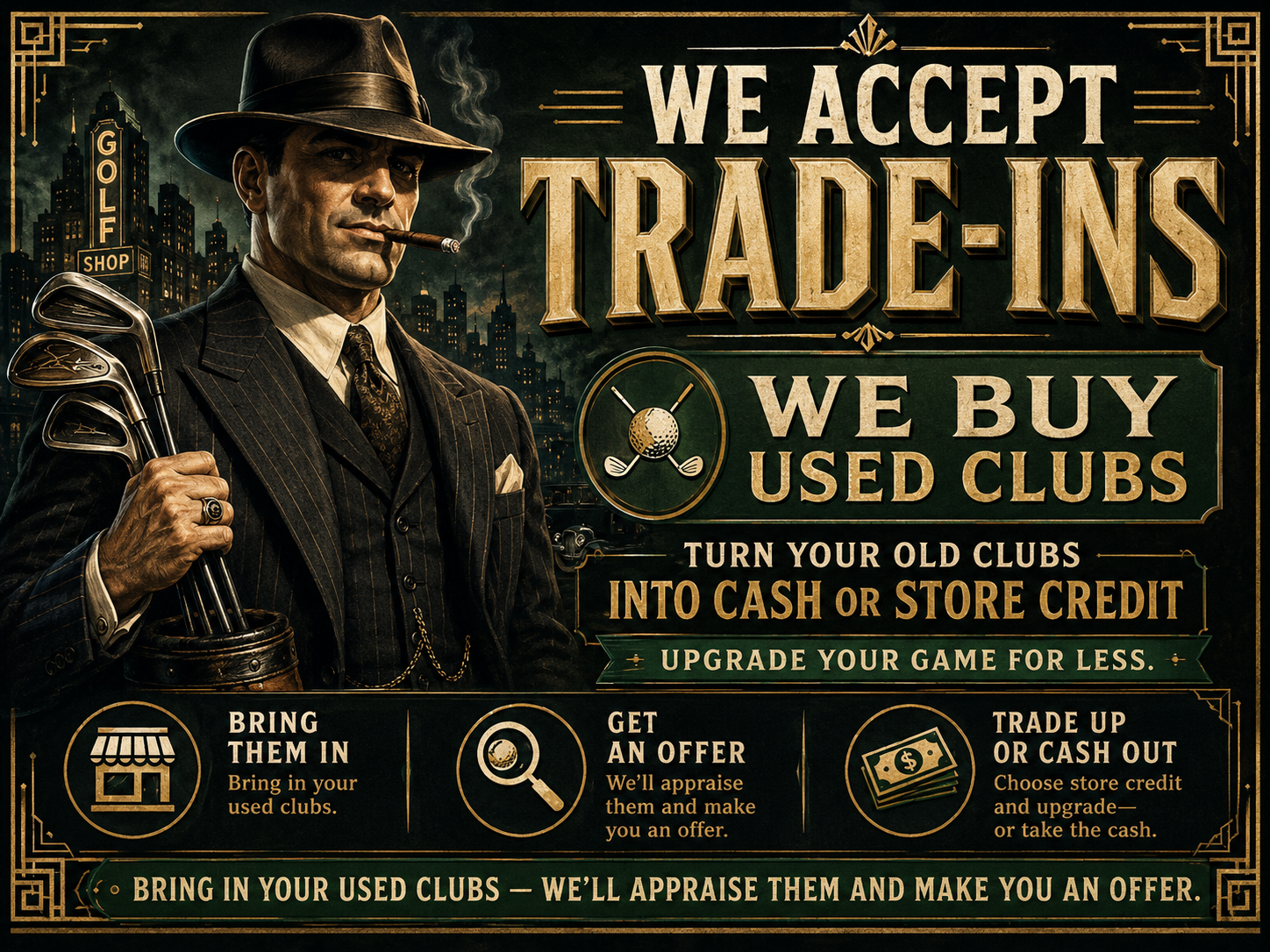 We Accept Trade-Ins — We Buy Used Clubs